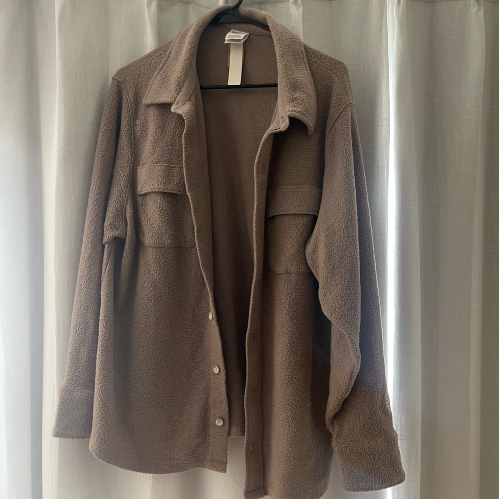 Cozy Brown Sherpa Jacket Victoria secret Pink